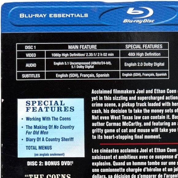 No Country for Old Men Blu-ray w/ Bonus DVD - Picture 6 of 8